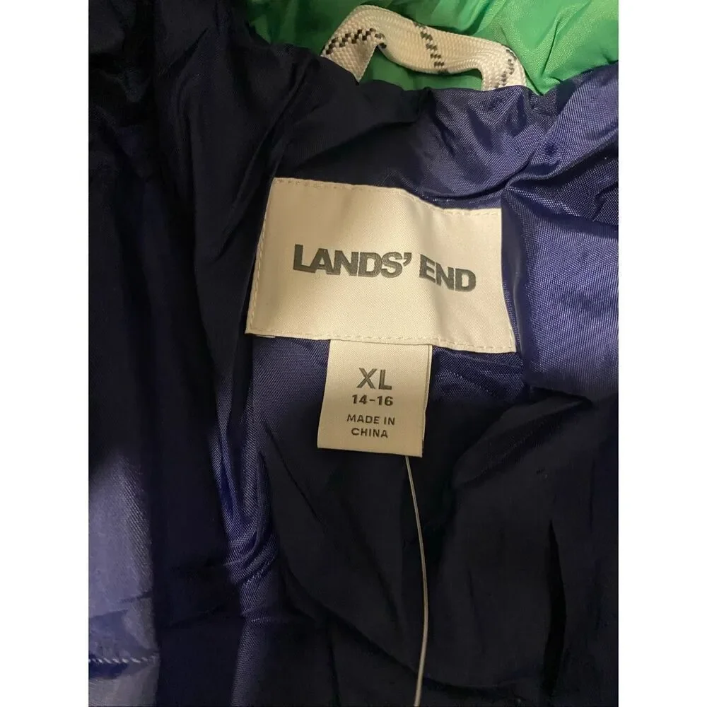Kids Unisex Land’s End Squall Waterproof Insulated Winter Parka 3 in 1 size XL 1
